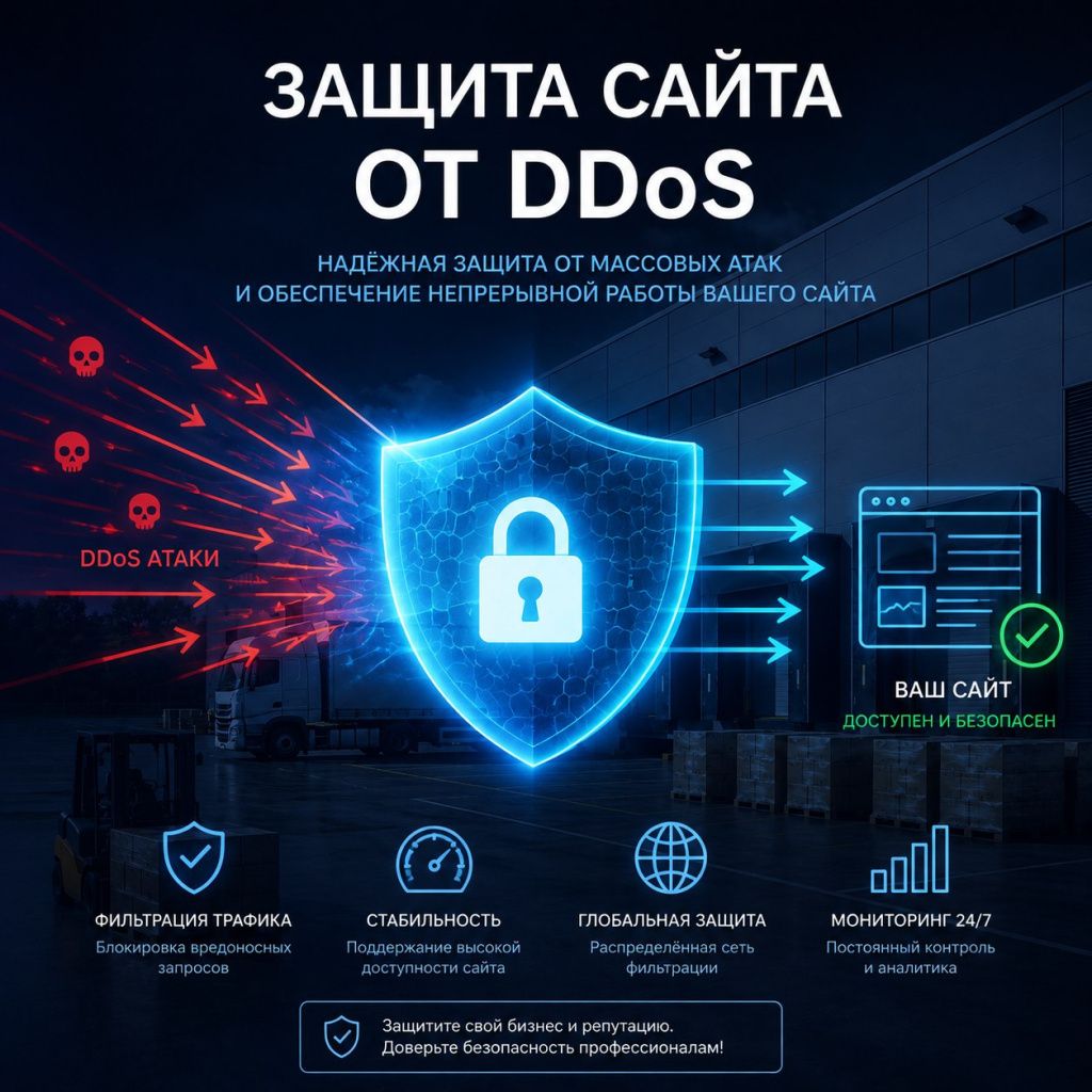 Защита сайта от&nbsp;DDoS